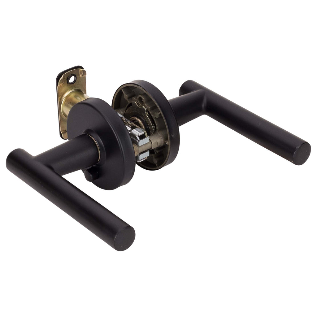 Door Lever Set Bed / Bath / Privacy Function Contemporary Style Riley Collection