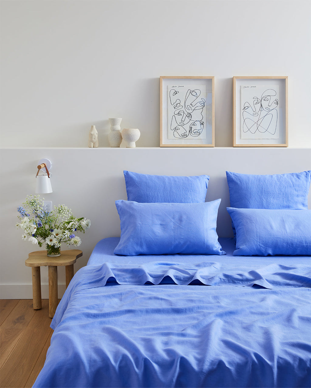 Wildflower 100% French Flax Linen Sheet Set